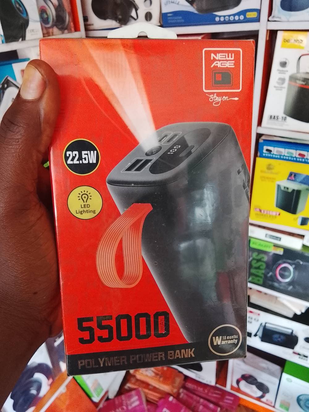 Power bank 55mah new age polymer power bank 