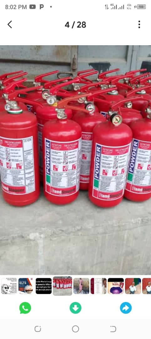 Fire extinguisher and Safety things 