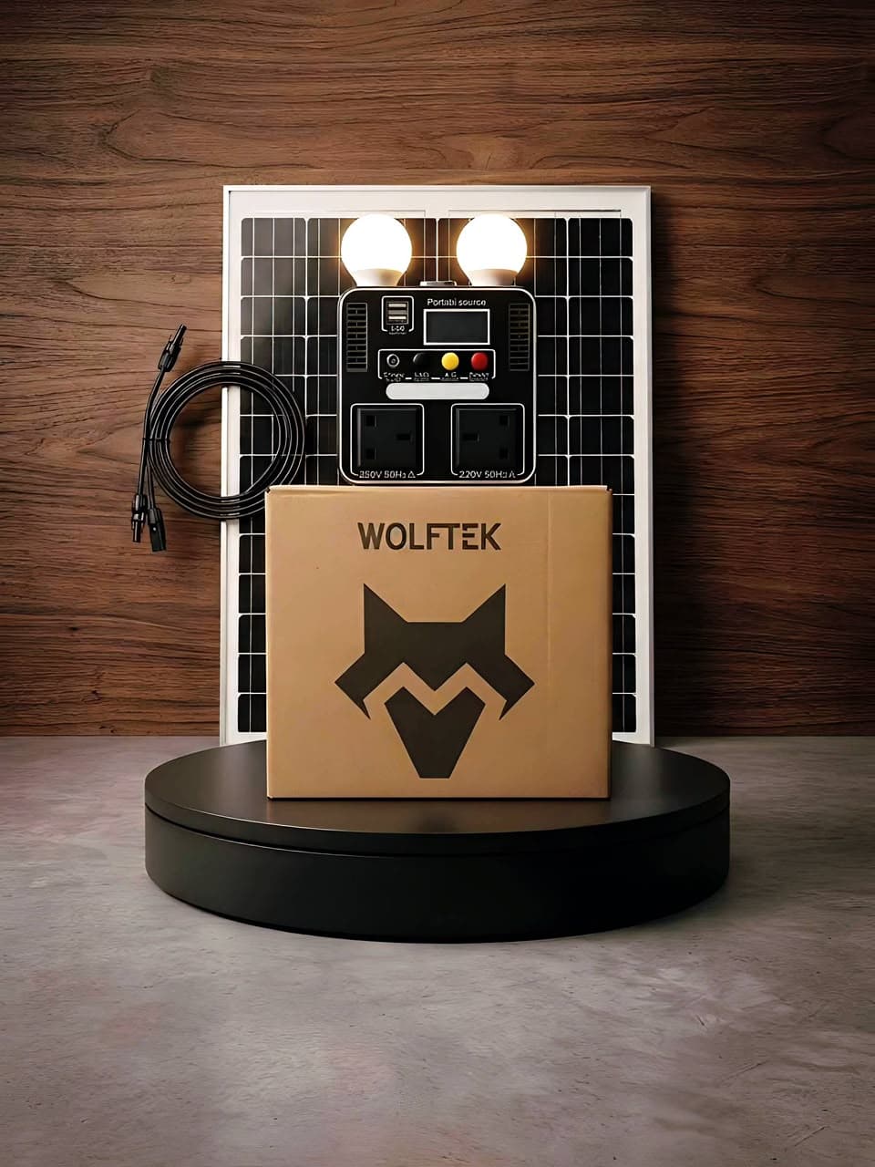 WOLFTEK 500W PORTABLE SOLAR GENERATOR ENGINE