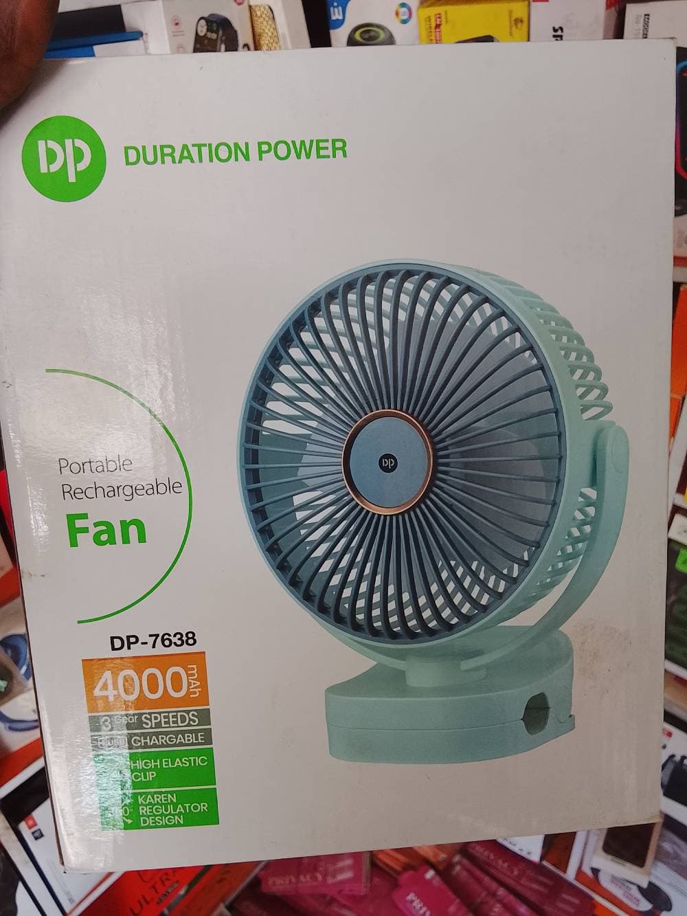 Portable rechargeable Fan
