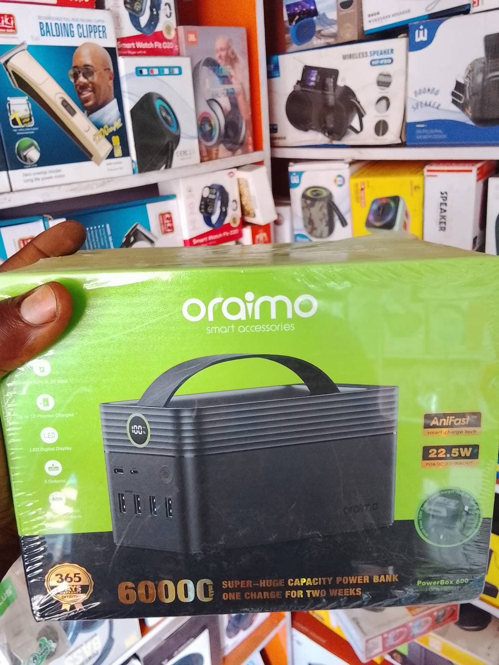Oraimo super huge power bank one charge for two weeks 
