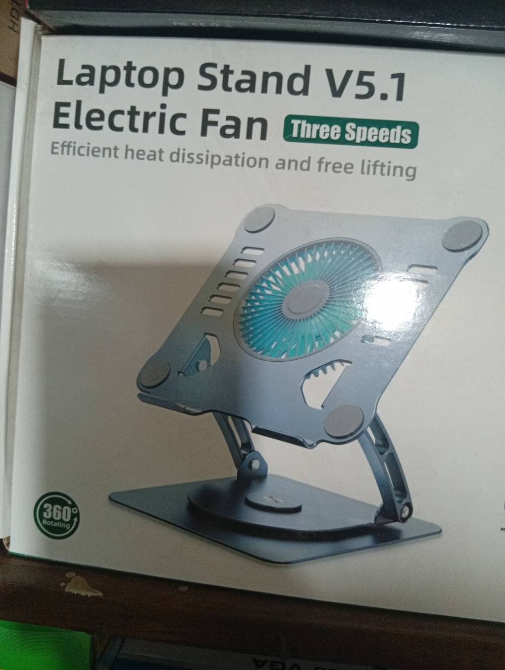 Laptop Stand V5.1 Electric Fan