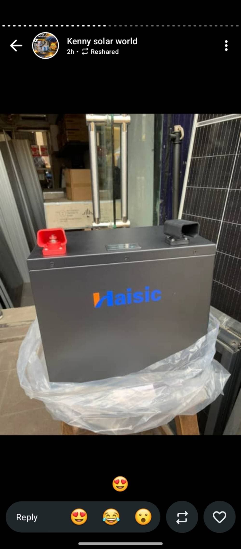 Haisic 4kw lithium -ion battery 12v